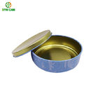 Wax Tin Can Eco-Friendly Flat Tin Container D126×H50 mm SGS Certification