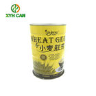 Food Tin Can Yellow Tea Silver Storage Deep Tins Embossing Printing