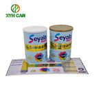Suger Tin Can Food Packaging  Round Candy Tins Glossy Lamination Printing