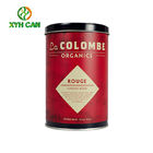 Coffee Tin Can Promotion Round Tall Metal Containers Packaging For Milk Powder