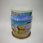 Anomalistic CMYK Tin Cans for 400ML Coconut Oil with Plastic Cover