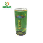 Beverage Tin Can Food Grade 250ml Tinplate Containers Glossy Lamination