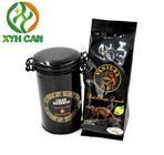 Tin Cans for Coffee Powder Tin with Screw Cap Cans for Packaging Coffee CMYK Printing