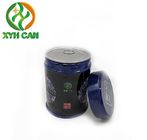 Tin Cans for Packing Tea Coffee CMYK Printing PMS Printing Matting Printing 200g Tea Round Tin Cans with Screw Caps