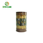 Tea Tin Can Designable European Style Round Tin Cans Boxes For Tea Packaging