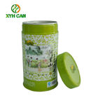 Tea Tin Can Blue And White Printed Tin Containers For Food Tea Packaging