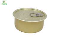 2 Piece Can No Printing Eco-Friendly 100g Tuna Fish Round Tin Containers