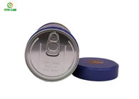 Large Capacity Cold Coffee Tin Can Round Tin Containers with Easy Open Lid