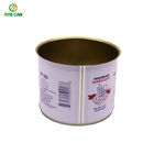 Professional Tin Storage Containers / Large Empty Tin Cans Round Shape