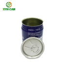 CMYK 0.21mm Thickness Round Tin Boxes For 250ml Juice