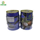 FDA CMYK Printing 400ML Expansion Metal Cans For Coconut Oil packing