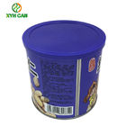 Custom Tin Cans for Snack Food Grade 99mm Diameter with Plastic Cover