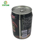 Round Tin Cans for 240ml Beverage 0.19mm Thickness CMYK Printing Custom Logo