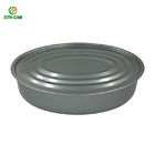 Tuna Fish Sardines Packaging Metal Tin Can Oval Shaped With Easy Open Lid