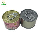 Easy Open Tuna Packaging Metal Round Tin Containers With Lids