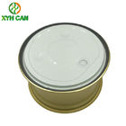 2 Pieces Gold Aluminium Pot Food Tin Cans For Seafood Beef Sardines Cooked