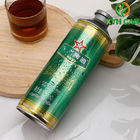 Beer Tin Cans 0.21mm Thickness Customized Design CMYK Round Tin Cans for 1L Beer