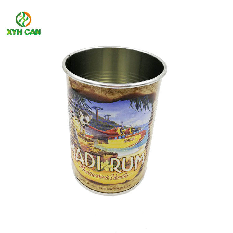 Alcohol Tin Can 0.25mm Tinplate PMS Printing 400ml Tin Containers