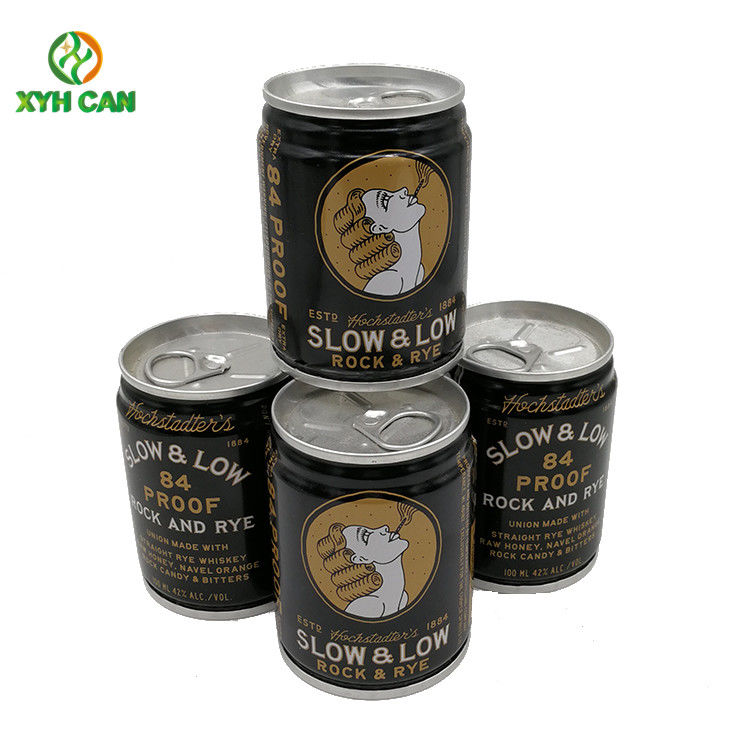 Recoverable 100ML Glossy Painting Alcohol Tin Can 0.21mm Thickness