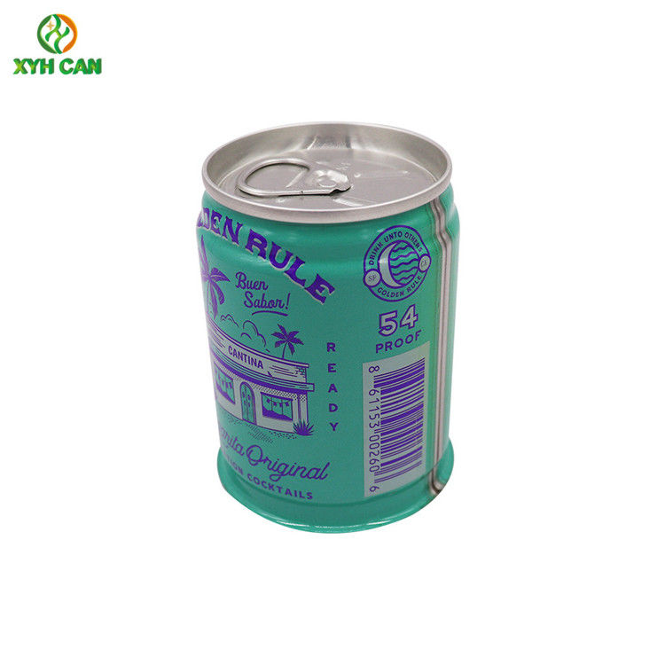Tin Cans for Alcohol Liquid Packaging 2Oz 70-133mm Height CMYK 4C Tins for Whiskey Wine