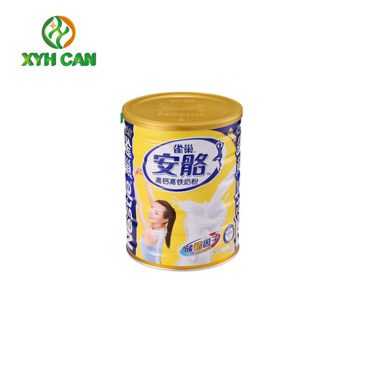 Food Tin Can Mental Containers Milk Powder Can with Customized Shape