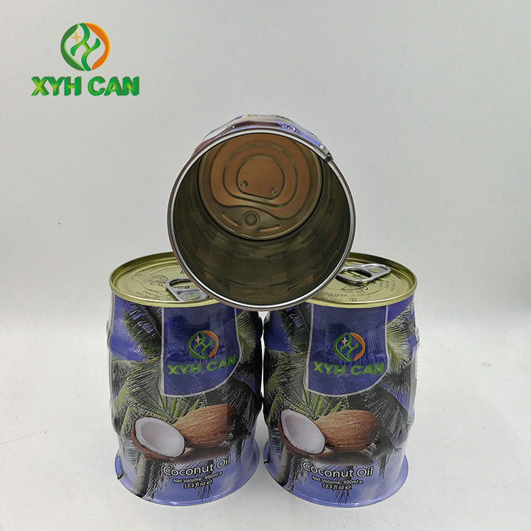 Coconut Oil Tin Can Packaging 0.19-0.25 MM Thickness Canister