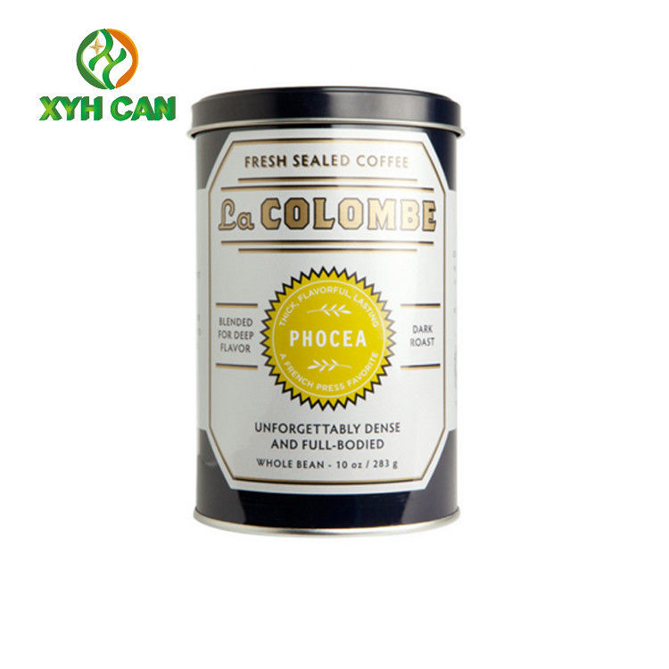 Coffee Tin Cans Nut Flavor and Bulk Printing Desigh Packaging Tin Cans for Instant Coffee Powder