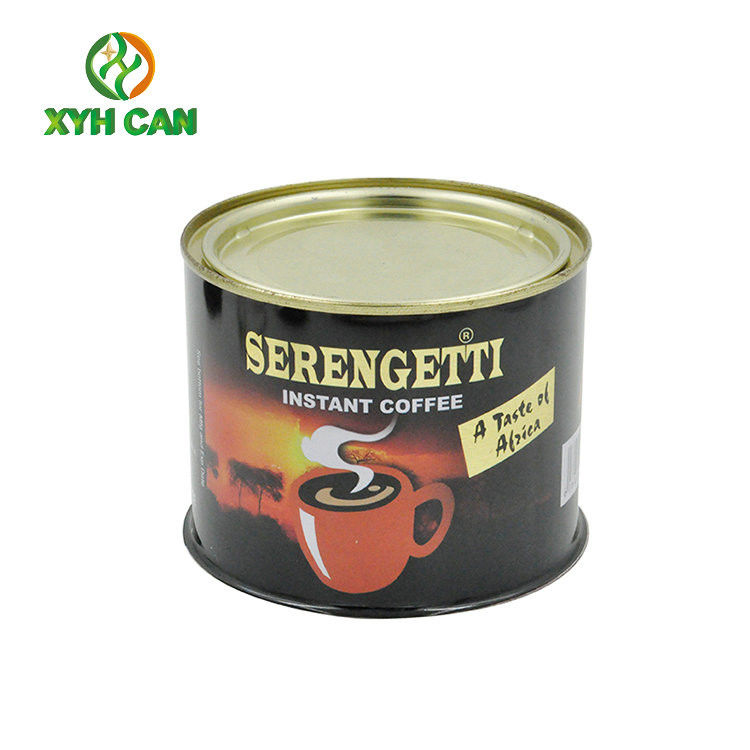 Coffee Tin Can with CMYK Customized Printing Tinplate Hight Can Adjustable