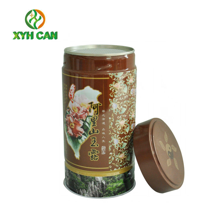 Tea Tin Can Professional Custom Printed Size 90×145 mm with SGS Certification