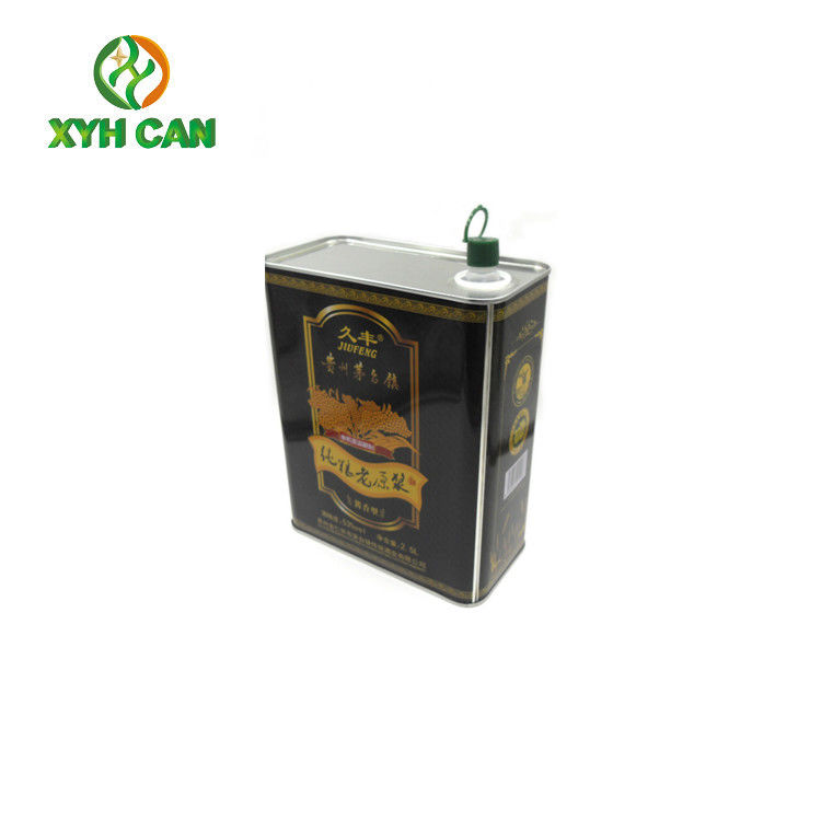 Olive Oil Tin Can of Professional with Plug Lid 260ml - 300ml Customized Design