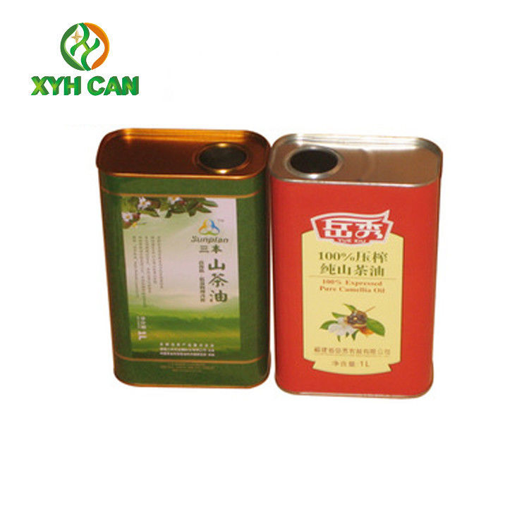 Olive Oil Tin Can Commercial for Organic Flaxseed Oil packaging Cans 0.18-0.25 Mm Thickness