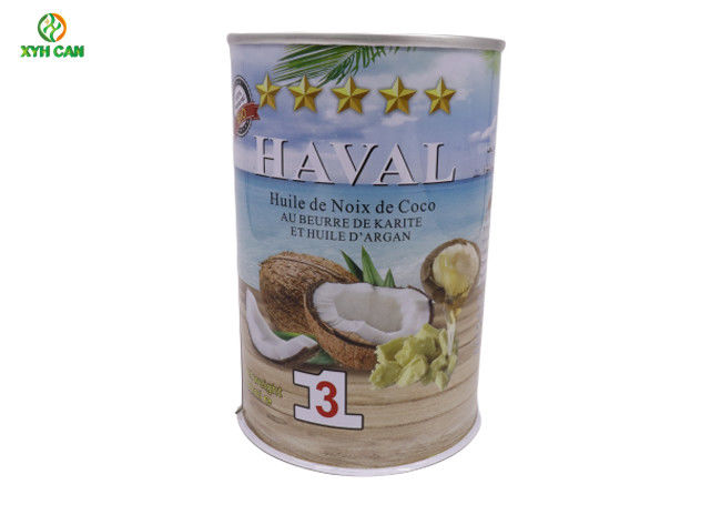 Coconut Oil Tin Can with Thickness 0.19- 0.23mm for Drink Liquid Packaging