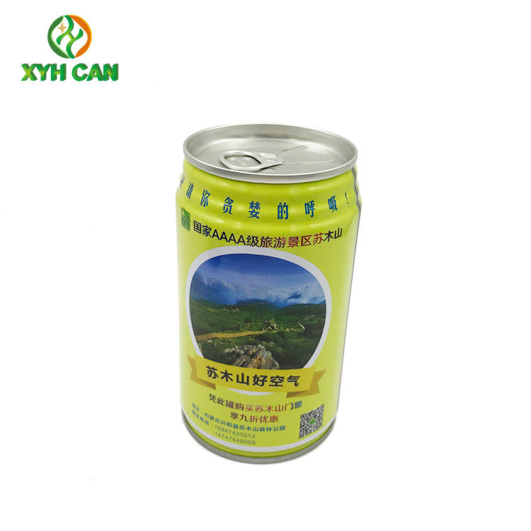 CMYK Offset Printing Tin Cans for 205ml-300ml Beverage 0.21mm Thickness