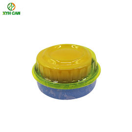 Wax Tin Can Eco-Friendly Flat Tin Container D126×H50 mm SGS Certification