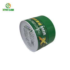 Wax Tin Can Custom Printed 6oz High Round Flat Shape Candle Tins 500ml