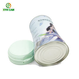 Milk Powder Tin Can Small Waist  Metal Milk Powder Tin Can with Colorful Cap