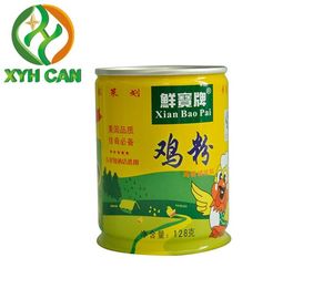 Tin Cans for Milk Powder Round Empty Airtight Tin Containers Glossy Lamination For Chicken Powder