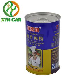 Tin Cans for Milk Powder Round Empty Airtight Tin Containers Glossy Lamination For Chicken Powder