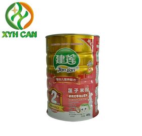 Tin Cans for Milk Powder ROHS Certification CMYK Printing PMS Printing Round Powder Empty Cans with Customized Sizes