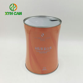 Milk Powder Tin Can 300g Tin Food Containers Small Waist Shape Printed Tin Containers