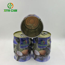 Commercial Empty Coconut Oil Tin Can  Round Tin Containers CMYK 4C Printing