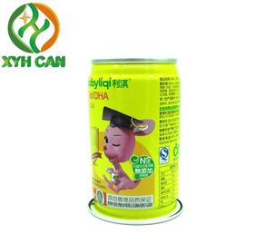 Beverage Tin Can 250ML 3 Piece Can Paint CMYK And PMS Printing Design