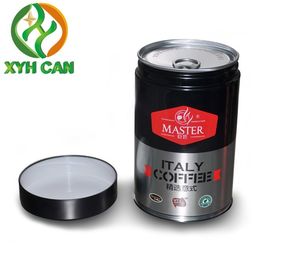 Coffee Tin Can Size 100G Capacity Coffee Storage Round Cans with Tin Screw Cap for Packaging Powder