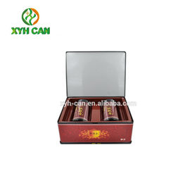 Tea Tin Can Food Safety Standard Custom Printing Tinplate Can for Tea Two Can