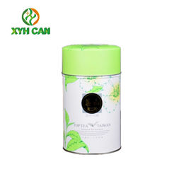 Food Tin Can Stackable Round Empty Printed Containers 0.18-0.25 mm Thickness