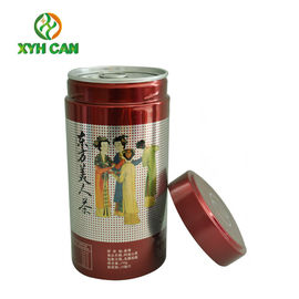 Tea Tin Can Mental Tinplate Organic Tea Storage Tins with Screw Cap