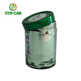 Food Tin Can Red Color Round Paint Recyclable Tin Container Tea Packaging