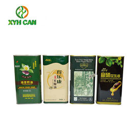 Olive Oil Tin Can Black Sesame Empty Oil Tin Box With Large Bottle Customized Printing