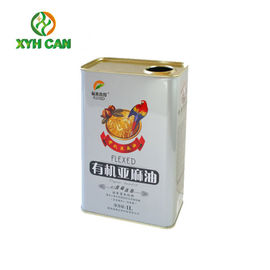 Olive Oil Tin Can Black Sesame Empty Oil Tin Box With Large Bottle Customized Printing