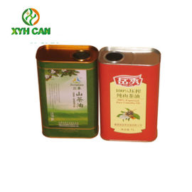 Olive Oil Tin Can Tinplate Square Metal Customized Design Oem Service